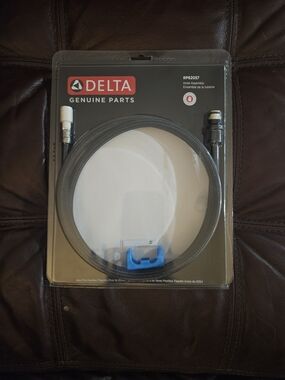 Delta Braided Hose Assembly in Black and Chrome